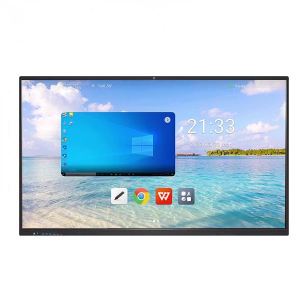 55 Inch Seamless Writing Experience Video Conferencing Interactive Touch Screen Whiteboard Flat Panel
