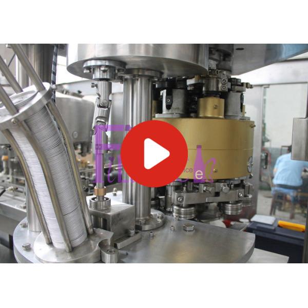 Auto touch screen control Soft Drink Filling Line For Glass Bottle