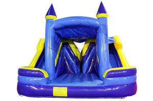 China Large Commercial Inflatable Bounce House With Double Slide Water Resistant on sale