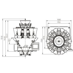 10 Head Leak Proof​ Multiweigh Systems For Particle