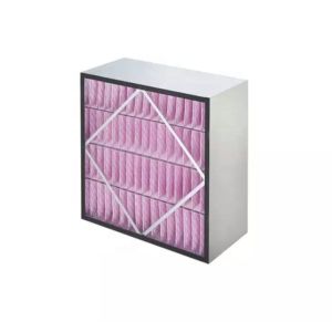 Buy cheap Galvanized Frame Pleated F7 HVAC Air Filter High Dust Loading Capacity from wholesalers