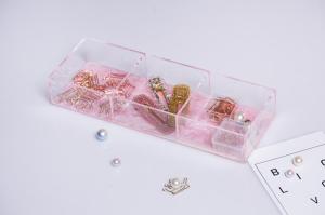 3 Section Multipurpose 3mm Acrylic Desk Organizer Tray