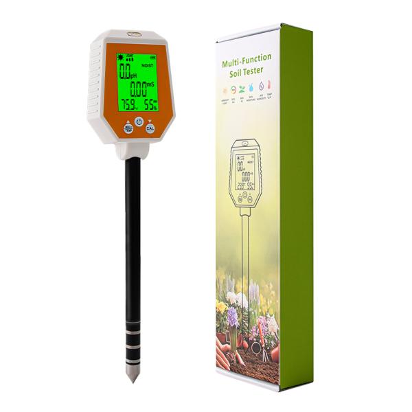 PH/EC/Moisture/Sunlight/Air Humidity Soil PH Meter Digital Soil Tester