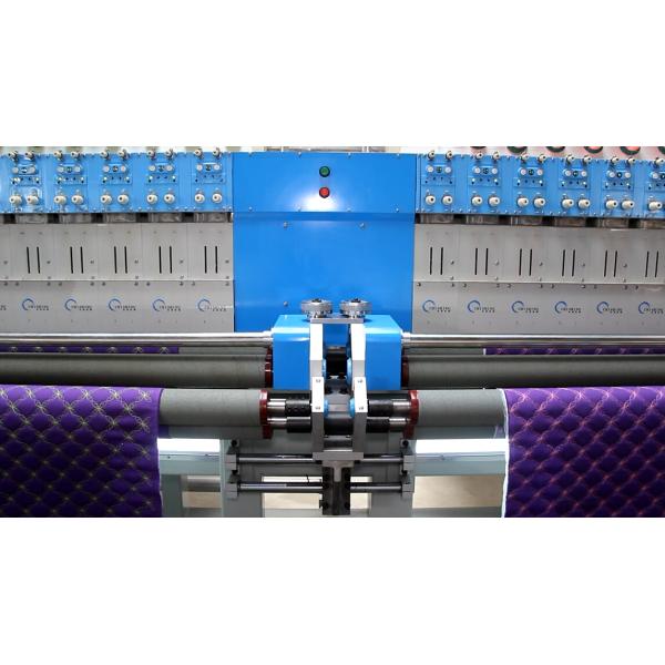 Straight Line Automatic Embroidery Sewing Machine 22 Heads For Quilting 1.6m Blankets