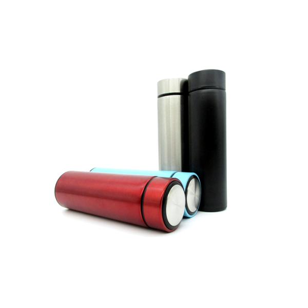 Wide Mouth Stainless Steel Flask Bottle 500ml Skinny Soft Touch Surface