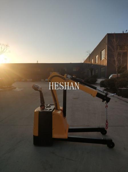 Quality 1.2 Ton Mini Electric Floor Crane Adjustable Smart Counterbalance Floor Crane for sale
