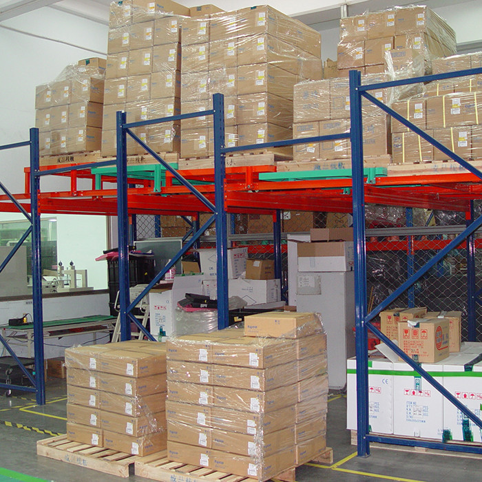 Multi Level Push Back Racking For Factory Warehouse Storage OEM / ODM