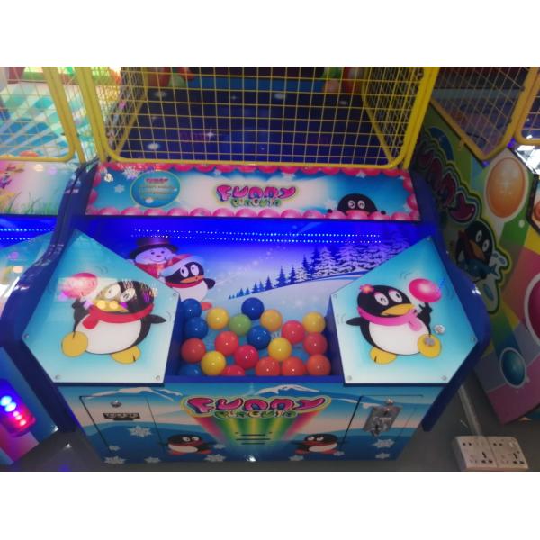 Funny Penguin Paradise Kids Throw Ball Game Amusement Ticket Game Machine For Sale
