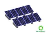 Triangular Shaped Flat Rooftop Solar Mounting Brackets Anodized Aluminum