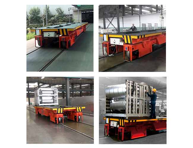 Coil Transfer Trolley for industrial coils material handling on rails