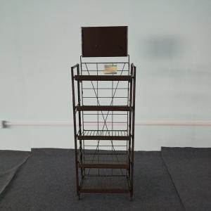 China Store Metal Display Racks 5 Layers 80KG Loading Capacity Metallic Q235 wholesale