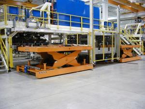 China Electric Material Transfer Carts Automated Guided Carts 15000kg Visual navigation wholesale