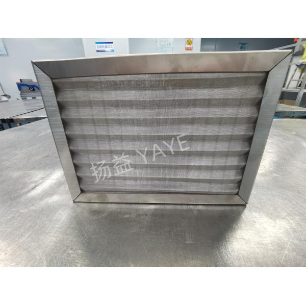 High Temp Metal Mesh Pre Filter Stainless Heat Resistant Air Filter