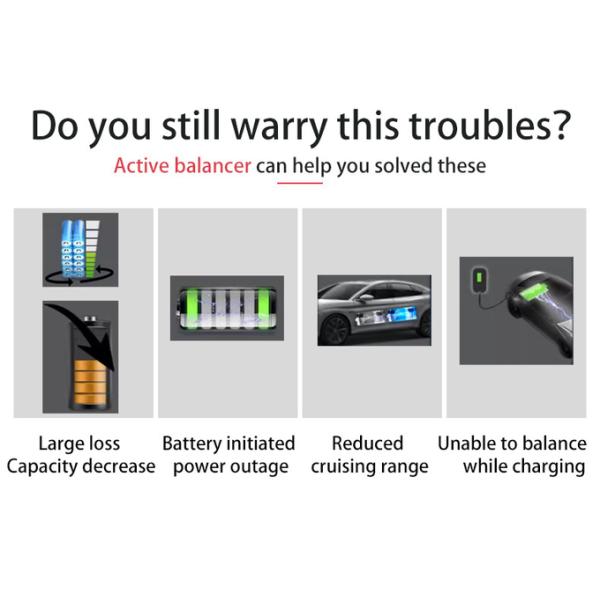 48V BMS Lto Lithium Lifepo4 Active Balancer 12s 13s 14s 15s 16s 5A For Energy Storage