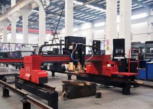 China Gantry Type CNC Plasma Gas Cutting Machine with 1 Gas Torch 1 Plasma Torch on sale