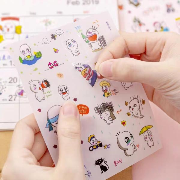 Colorful Adhesive Daily Planner Sticker 16.5*8.8CM For Promotion