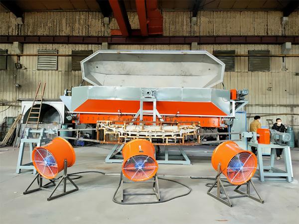 Quality Adjustable Rotation Speed Rock N Roll Rotomoulding Machine Fully Automatic for sale