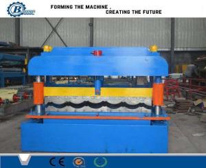 China 5.5KW Metal Steel Roof Tile Roll Forming Machine / Roof Tiles Making Machine For House Use wholesale