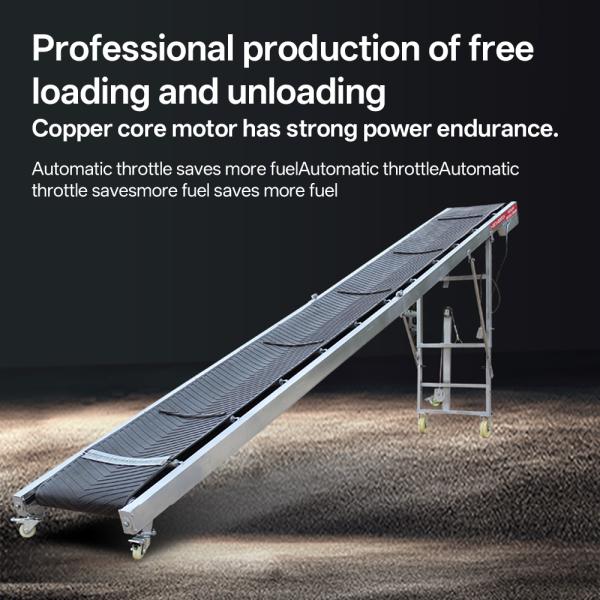 High Quality Folding Industrial Inclined Belt Conveyor Mobile conveyor belts are used in industrial production Loading & Unloading for efficient,