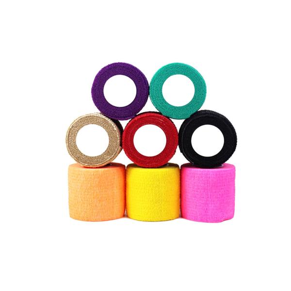 Strong Self Adhesive Cohesive Tattoo Grip Cover Wrap Elastic Fabric Material