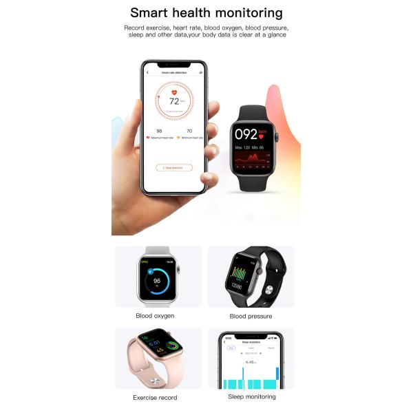 RTL8763E Sport Smart Bracelet Watch With Heart Rate And Sleep Monitor Resolution 240*280