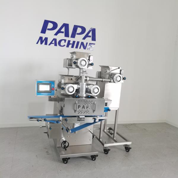 Quality Papa New Launched P188B Automatic Four Hoppers Mooncake Encrusting Machine for sale