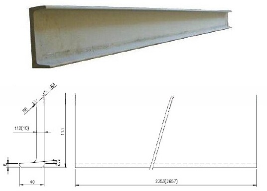 6mm Thickness lSO Dry Cargo Shipping Container Parts and Accessories Front Corner Post with Zinc Shop Primer Painting
