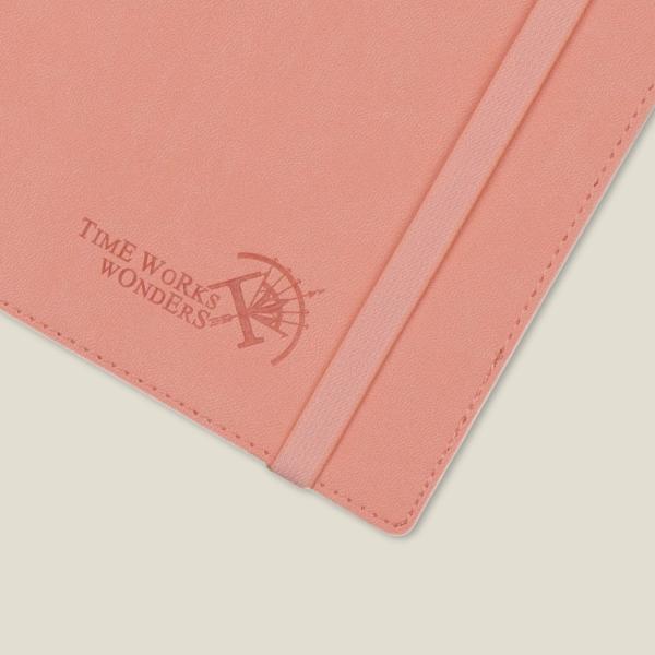 Pink Softcover Spiral Custom Planner 2023 Daily Weekly Schedule Monthly Tabs