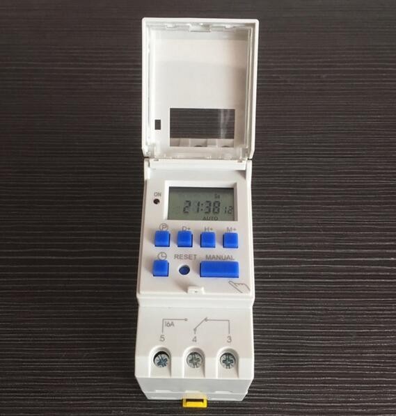 High quality DHC15 Weekly Programmable Digital Electronic Timer AHC15T 50Hz 24 Hour Digital Time Switch Din Rail Timer Switch