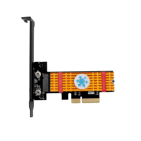 Quality M.2 NGFF PCI-E Nvme  SSD To PCI Express 3.0 X4 Host Adapter  With Heatsink for sale