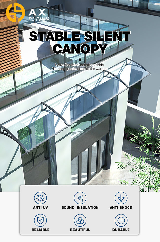 CE 800x1000mm Retractable PC Awning