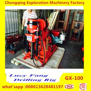 China China Made GX-100 Mini Geotechnical Drilling Rig for Soil Investigation withIN 100 m Depth with SPT equipment on sale