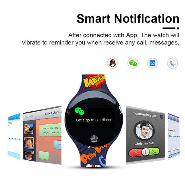 Bluetooth 5.2 Fitness Tracker ROM 512kB Body Temperature Remote Camera For Women