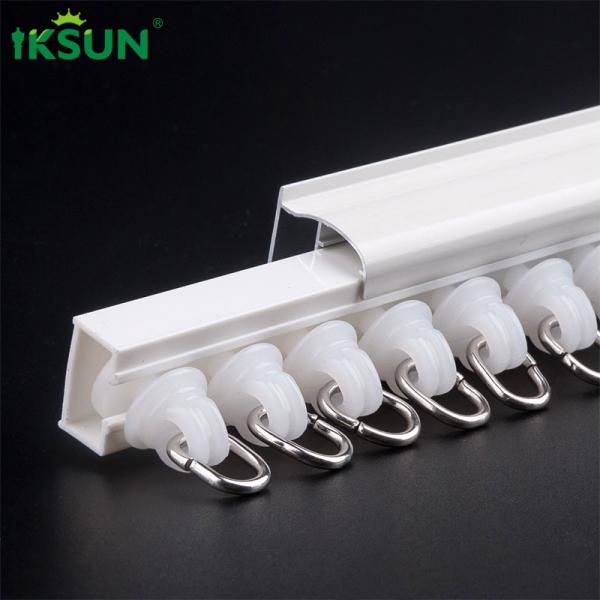 0.8mm Ultrathin Wall Mounted Curtain Track System Flexible With Powder Coating