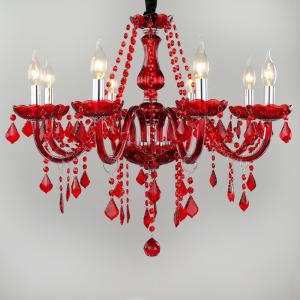 Customization E14 Light Source Crystal Candle Chandelier AC 85 - 265V