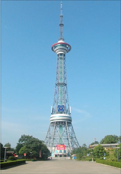 Quality 80m Satellite Self Supporting Tv Antenna Tower Mobile Signal Telecommunication for sale