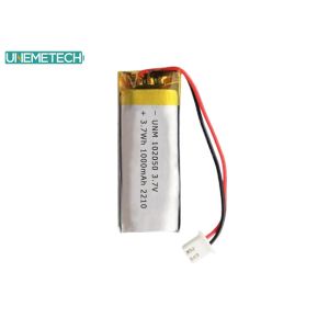 Buy cheap Lipo Battery Pack 102050 3.7V 1000mAh Lithium Polymer Battery with IEC62133 from wholesalers