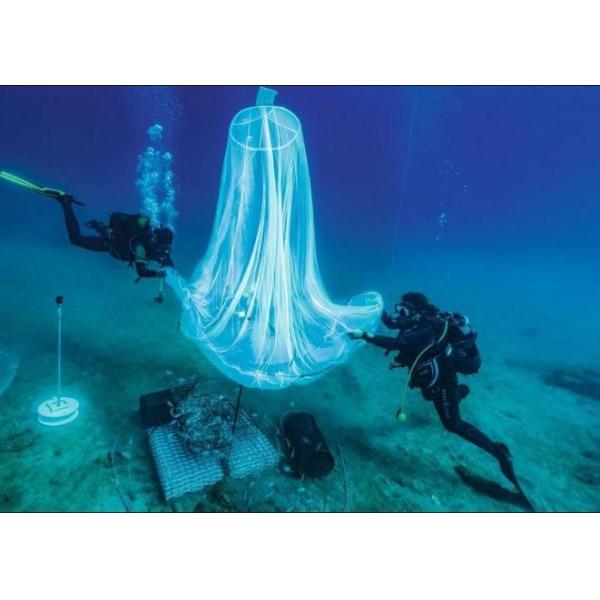 Nylon Mesh Aquaculture Net Under Water Fishing Net Customized Mesh Count