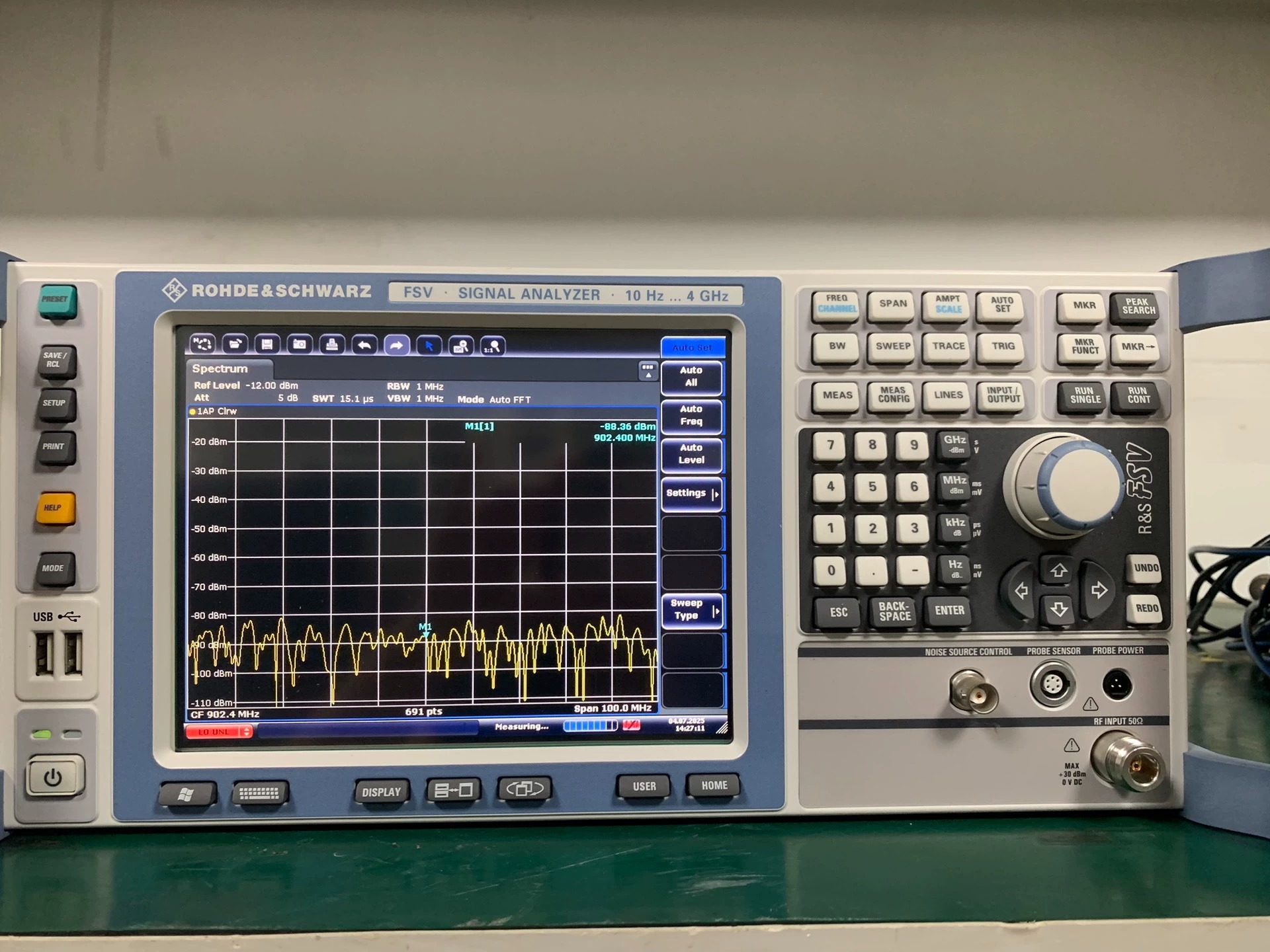 Used RF Spectrum Analyzer Rohde & Schwarz FSV4 4 GHz Wideband Spectrum Analyzer