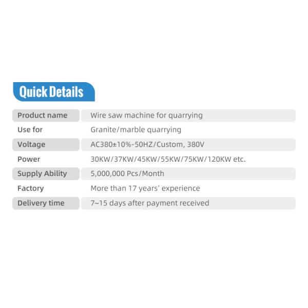 Stone Cutting Machine from Voltage 380V/50Hz Diamond Wire Saw Machine Manufacturers