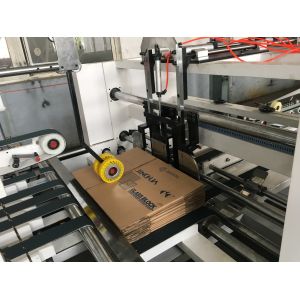 Automatic Folder Gluer Machine Touch Screen Control Adjustable Speed For Carton