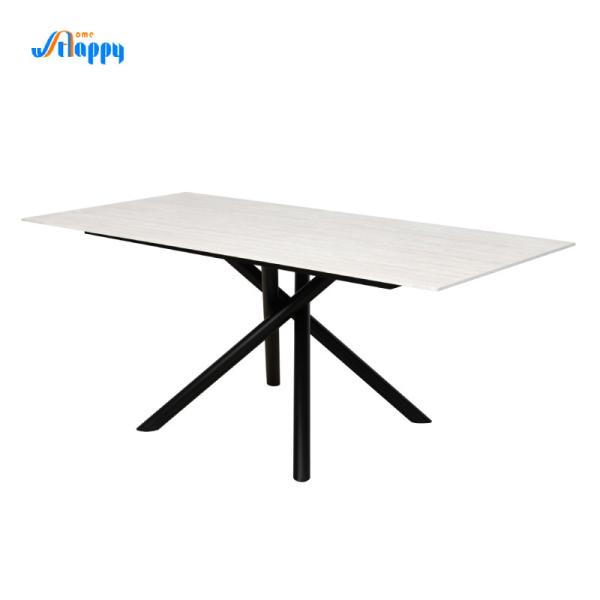 Quality Contemporary 1800mm Ceramic Tile Dining Table DT-1030 With Iron Legs for sale