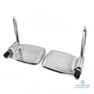 China Folding Footrest CNC Machining Aluminum Alloy Electric Wheelchair Spare Parts wholesale