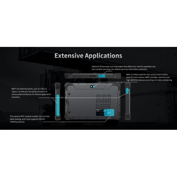 Rugged and ONERugged M80T Industrial Android Rugged 8 inch Tablet PC with 820g Weight