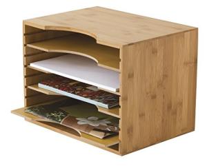 China bamboo function desk organizer file tray wholesale