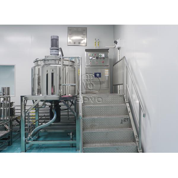 316L Stainless Steel Vacuum Lotion Mixing Electrically Heated High-speed Shear Reactor High Shear Mixing Tank