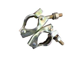China Pressed color zincing double swivel coupler scaffolding british type 1kg wholesale
