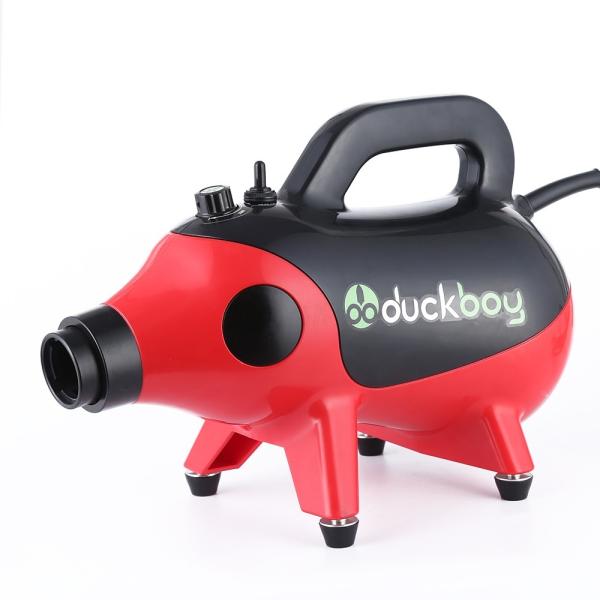 Single Motor Dog Hair Dryer Adjustable Speed Heat Insulated Handles Interchangeable Nozzles