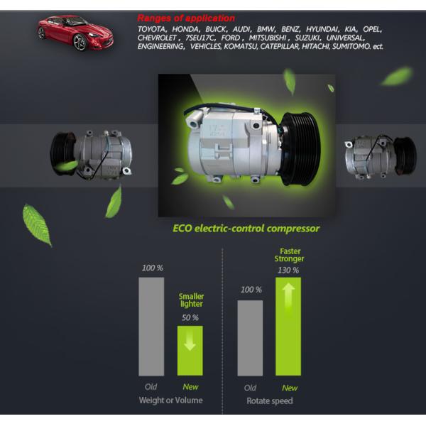 78541 CO 11063AC Toyota Ac Compressor Replacement 10S11C PV7 12V Φ104mm