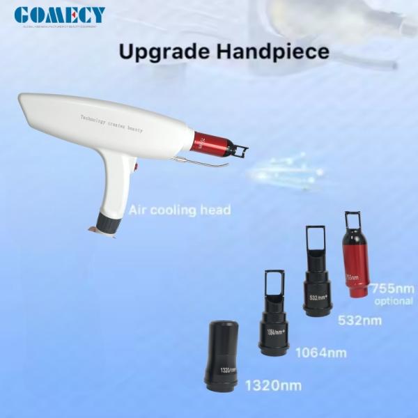 Picolaser Picosecond Q-Switched ND YAG Laser 1064nm 532nm 755nm 1320nm with air Cooling Sure Picocare Tattoo Removal Machine